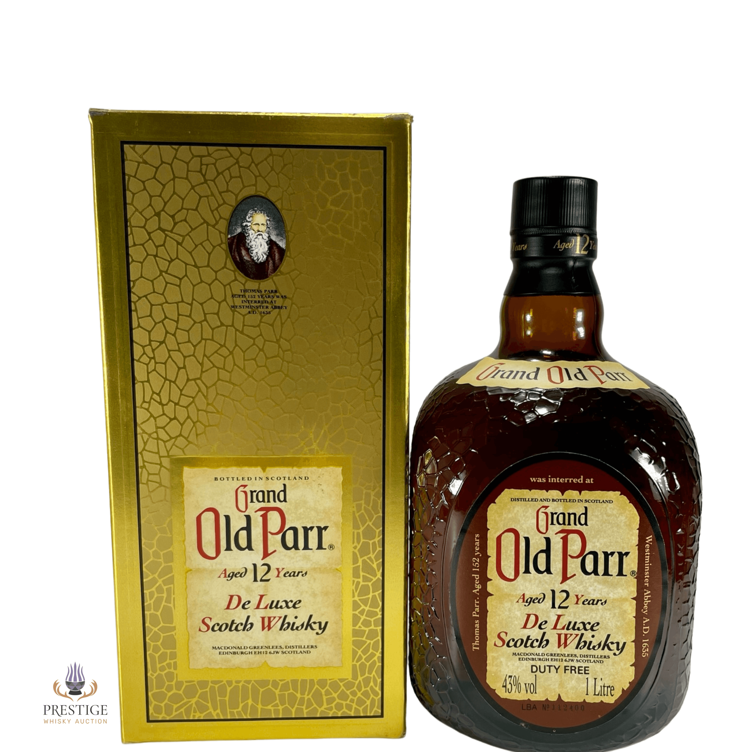 Grand Old Parr Year Old L Auction Prestige Whisky Auction