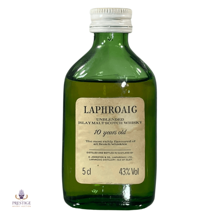 Laphroiag 10 Year Old Miniature - 1980s