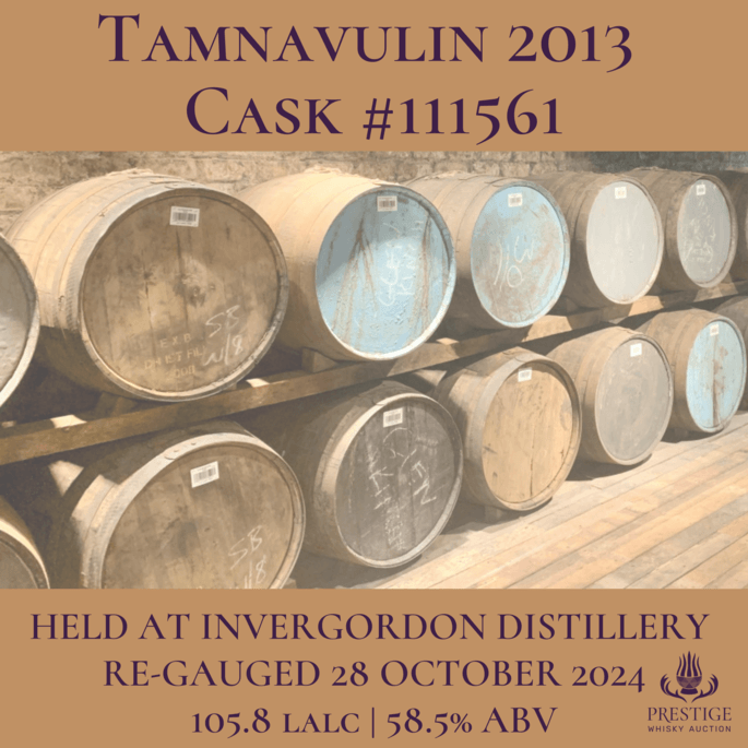 Tamnavulin 2013 Cask #111561 * Cask in Storage at Invergordon *