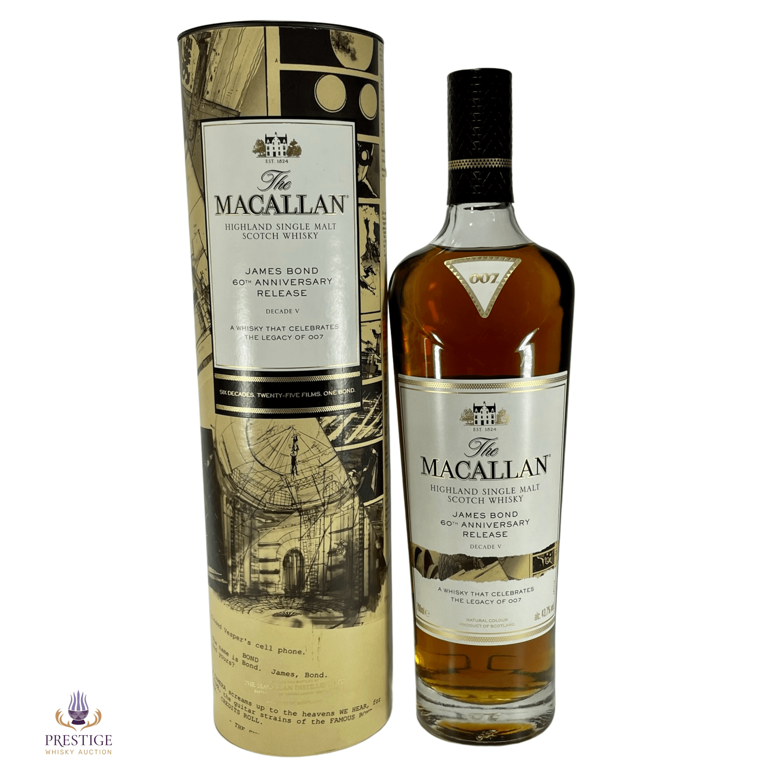 Macallan James Bond 60th Anniversary Release - Decade V Auction ...