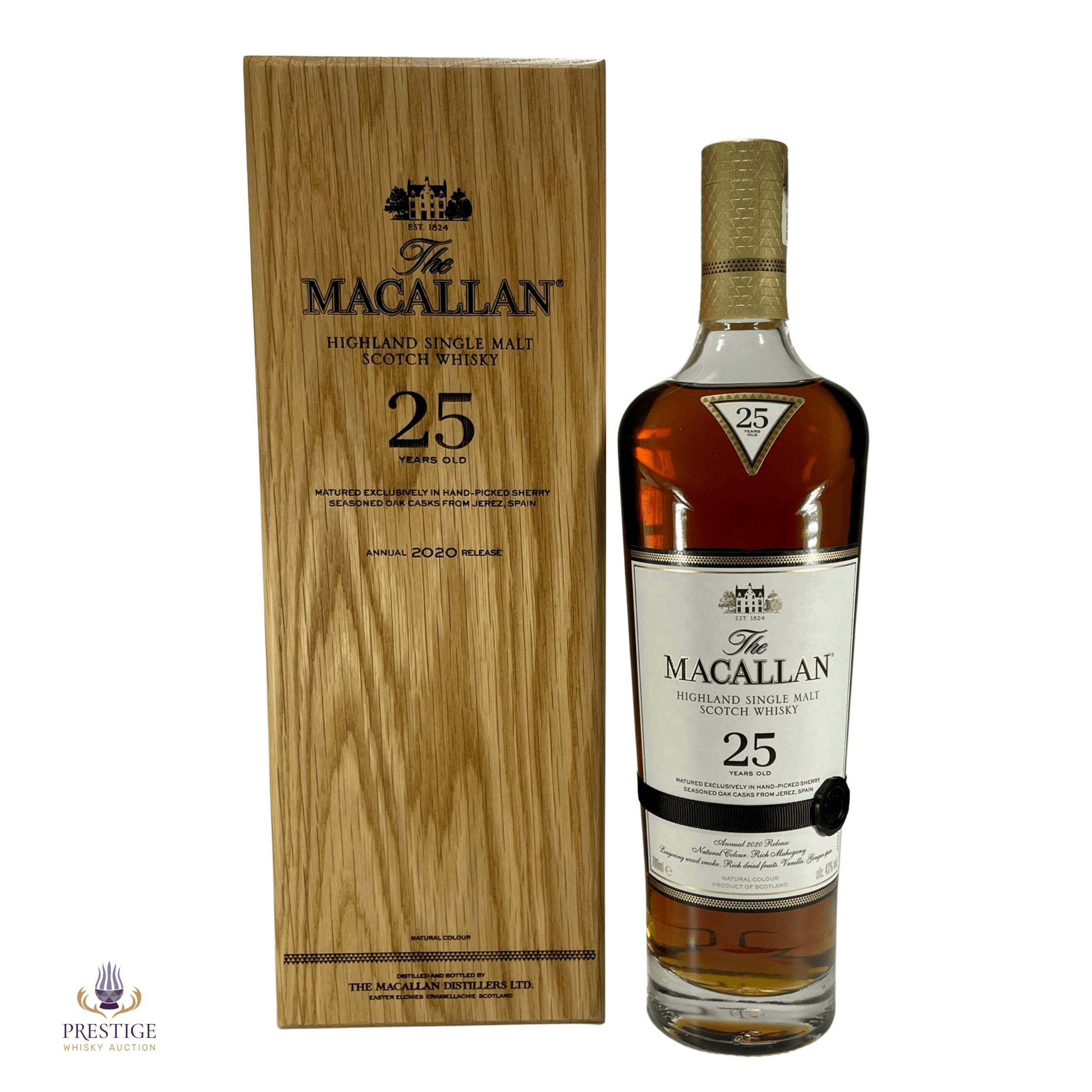 Bid On Macallan 25 Year Old Sherry Oak 2020 Release At Auction Live